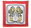 Authentic HERMES Carre 90 Scarf "BRIDES de GALA par" Silk Red 3926D