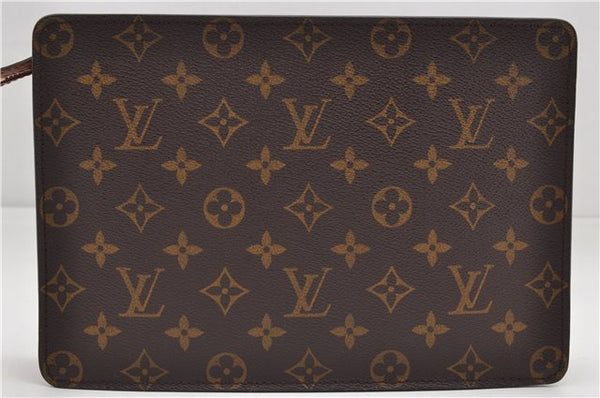 Authentic Louis Vuitton Monogram Pochette Homme Clutch Hand Bag M51795 LV 3926E