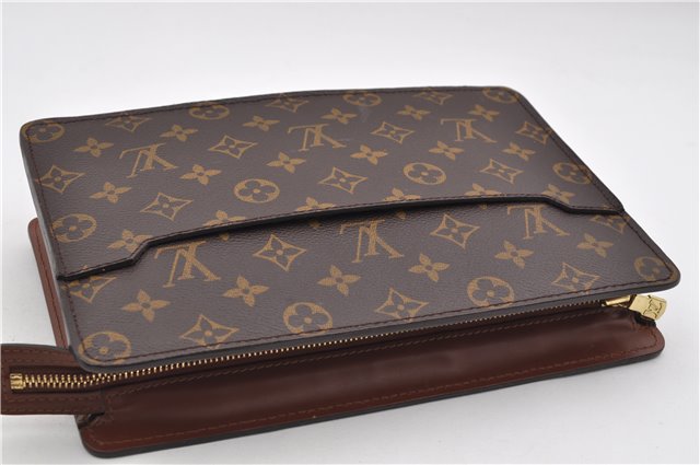 Authentic Louis Vuitton Monogram Pochette Homme Clutch Hand Bag M51795 LV 3926E