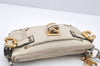 Authentic Chloe Mini Paddington Vintage Leather Hand Bag Pouch Purse White 3926I