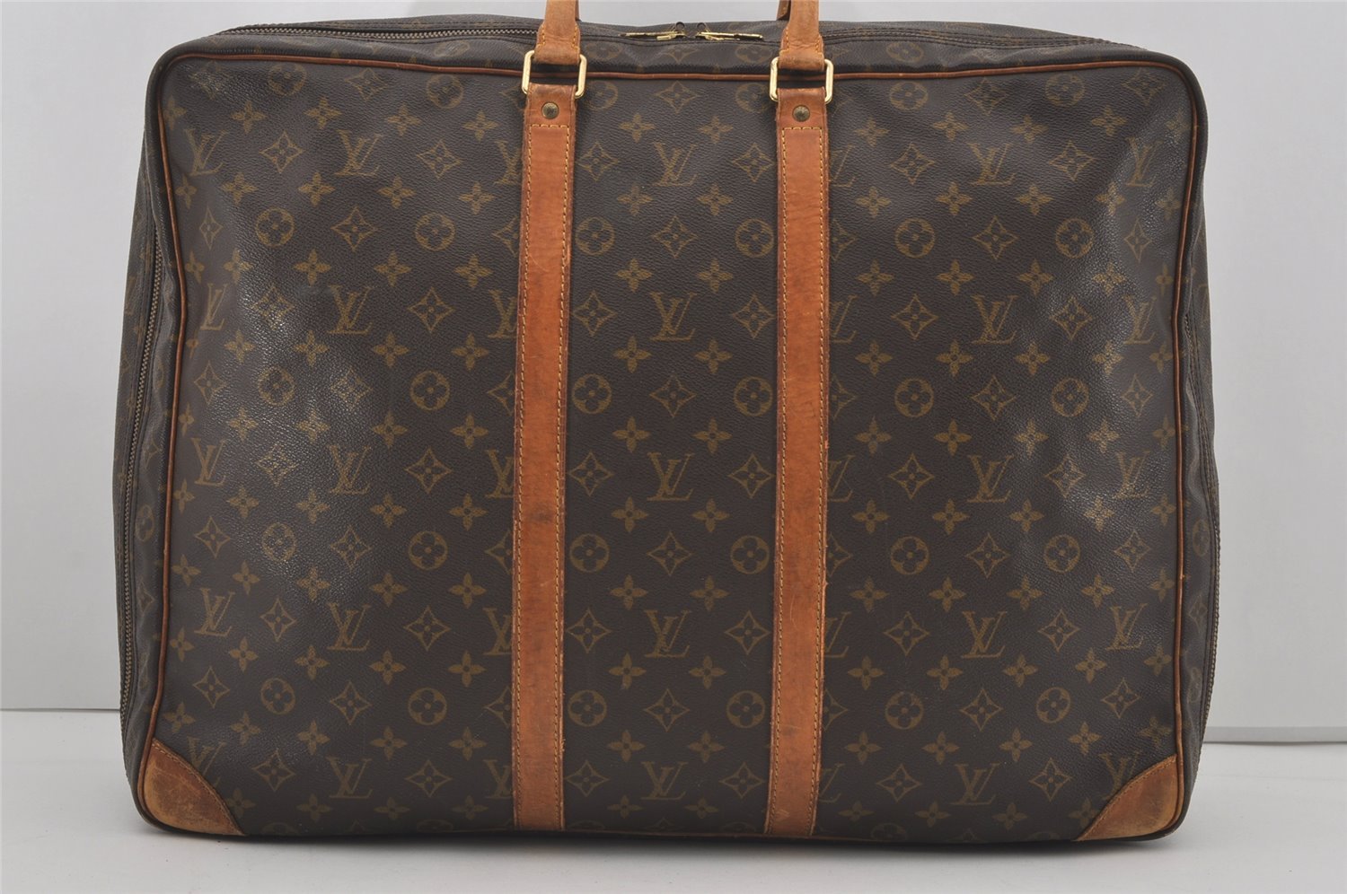 Authentic Louis Vuitton Monogram Sirius 55 Travel Boston Bag M41404 LV 3927I