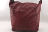 Authentic BALENCIAGA Classic The Day Hand Bag Leather 140442 Bordeaux Red 3928I