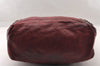 Authentic BALENCIAGA Classic The Day Hand Bag Leather 140442 Bordeaux Red 3928I