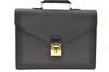Authentic Louis Vuitton Epi Serviette Conseiller Briefcase Black M54422 LV 3929F