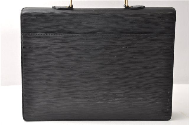 Authentic Louis Vuitton Epi Serviette Conseiller Briefcase Black M54422 LV 3929F