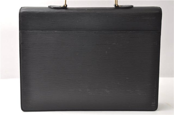 Authentic Louis Vuitton Epi Serviette Conseiller Briefcase Black M54422 LV 3929F