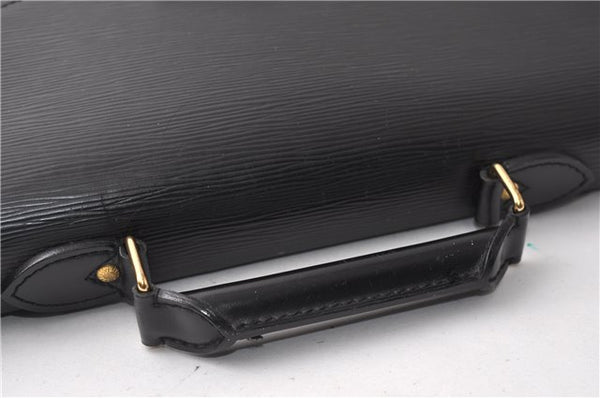 Authentic Louis Vuitton Epi Serviette Conseiller Briefcase Black M54422 LV 3929F