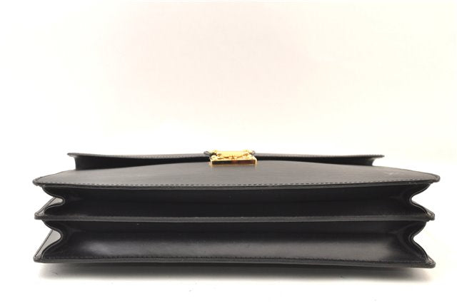 Authentic Louis Vuitton Epi Serviette Conseiller Briefcase Black M54422 LV 3929F