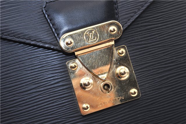 Authentic Louis Vuitton Epi Serviette Conseiller Briefcase Black M54422 LV 3929F