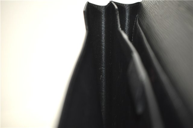 Authentic Louis Vuitton Epi Serviette Conseiller Briefcase Black M54422 LV 3929F