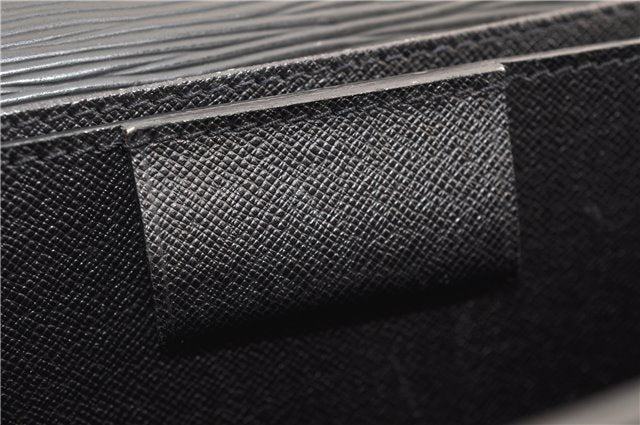 Authentic Louis Vuitton Epi Serviette Conseiller Briefcase Black M54422 LV 3929F