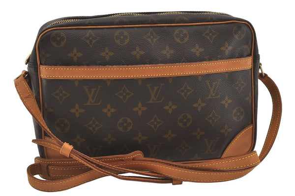 Authentic Louis Vuitton Monogram Trocadero 30 Shoulder Cross Bag M51272 LV 3929I