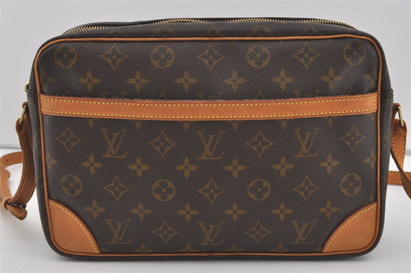 Authentic Louis Vuitton Monogram Trocadero 30 Shoulder Cross Bag M51272 LV 3929I