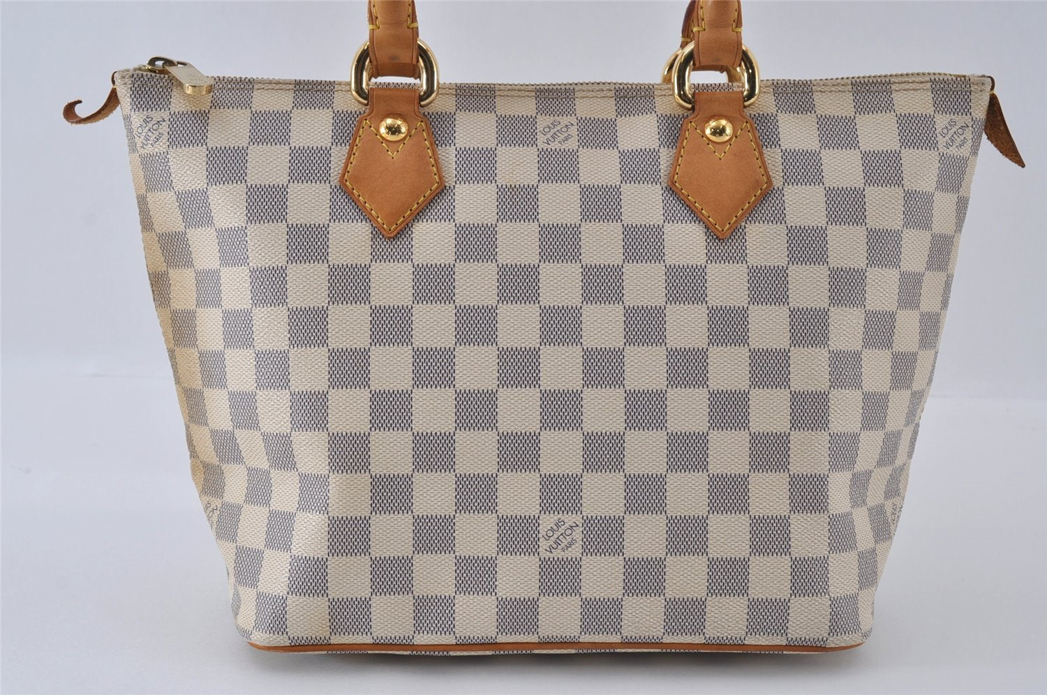 Authentic Louis Vuitton Damier Azur Saleya PM Shoulder Tote Bag N51186 LV 3930I