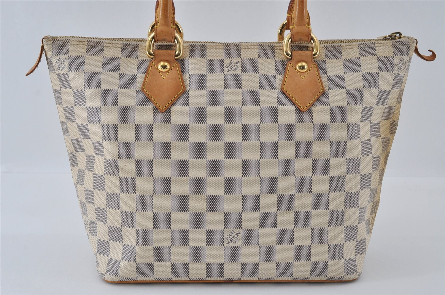 Authentic Louis Vuitton Damier Azur Saleya PM Shoulder Tote Bag N51186 LV 3930I