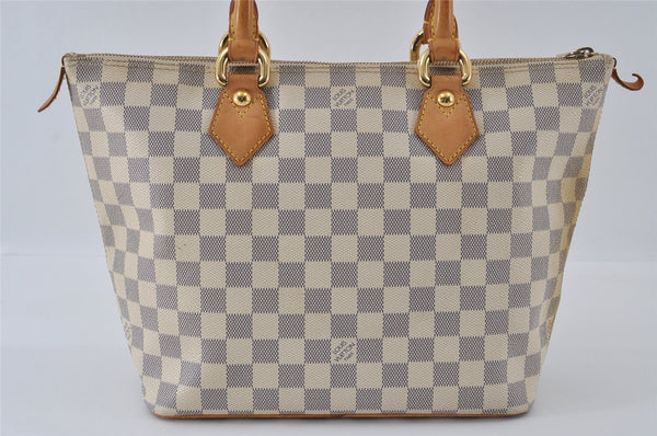 Authentic Louis Vuitton Damier Azur Saleya PM Shoulder Tote Bag N51186 LV 3930I