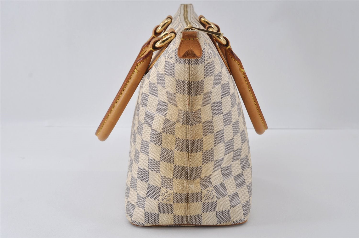 Authentic Louis Vuitton Damier Azur Saleya PM Shoulder Tote Bag N51186 LV 3930I