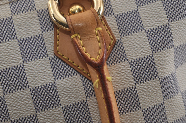 Authentic Louis Vuitton Damier Azur Saleya PM Shoulder Tote Bag N51186 LV 3930I