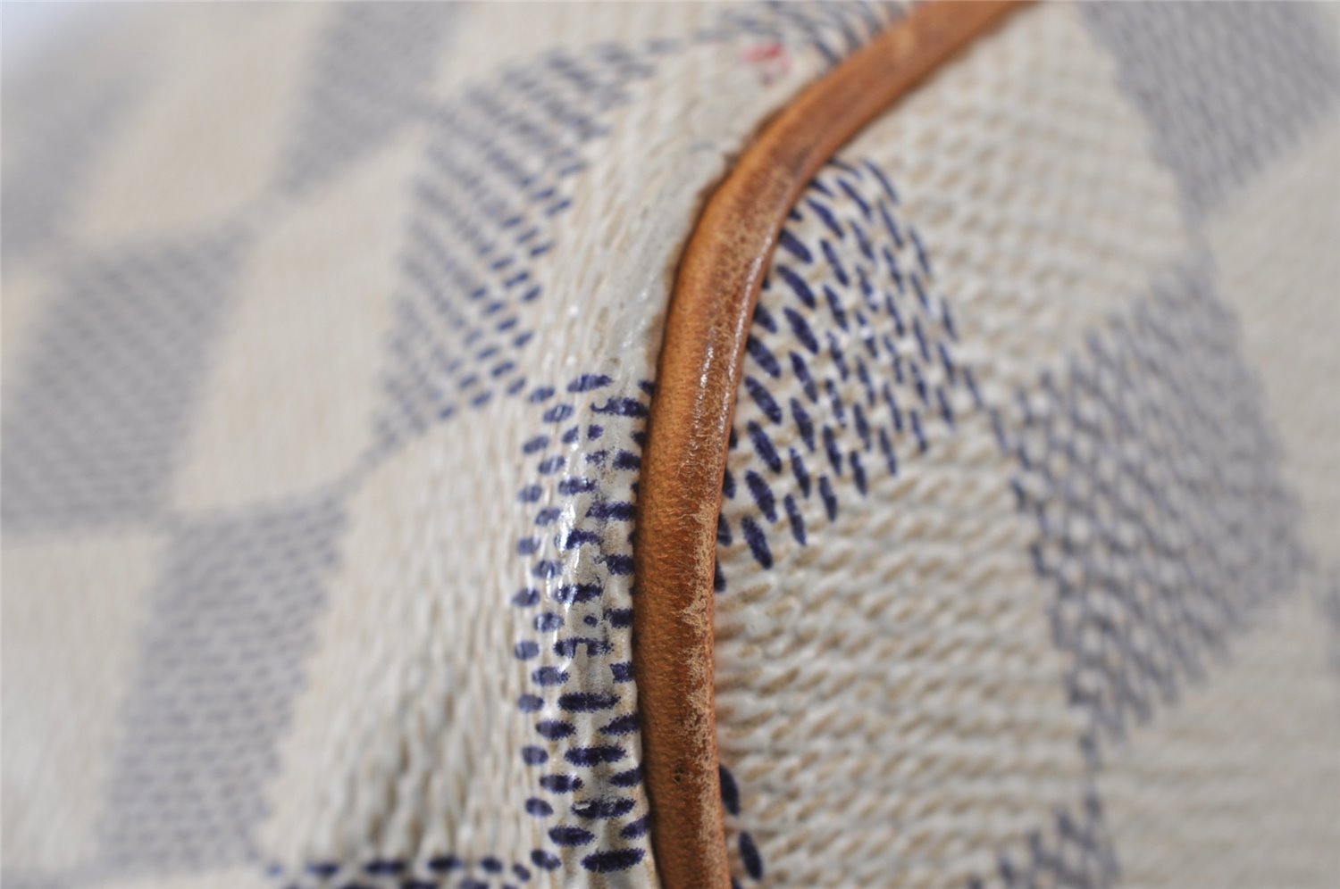 Authentic Louis Vuitton Damier Azur Saleya PM Shoulder Tote Bag N51186 LV 3930I