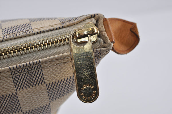 Authentic Louis Vuitton Damier Azur Saleya PM Shoulder Tote Bag N51186 LV 3930I