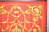 Authentic HERMES Carre 90 Scarf Crown Motif Silk Red 3931D