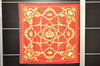 Authentic HERMES Carre 90 Scarf Crown Motif Silk Red 3931D