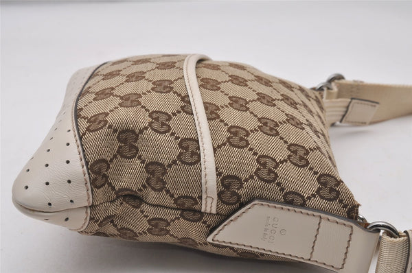 Authentic GUCCI Shoulder Cross Body Bag GG Canvas Leather 147671 Brown 3931I