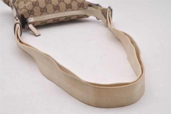 Authentic GUCCI Shoulder Cross Body Bag GG Canvas Leather 147671 Brown 3931I