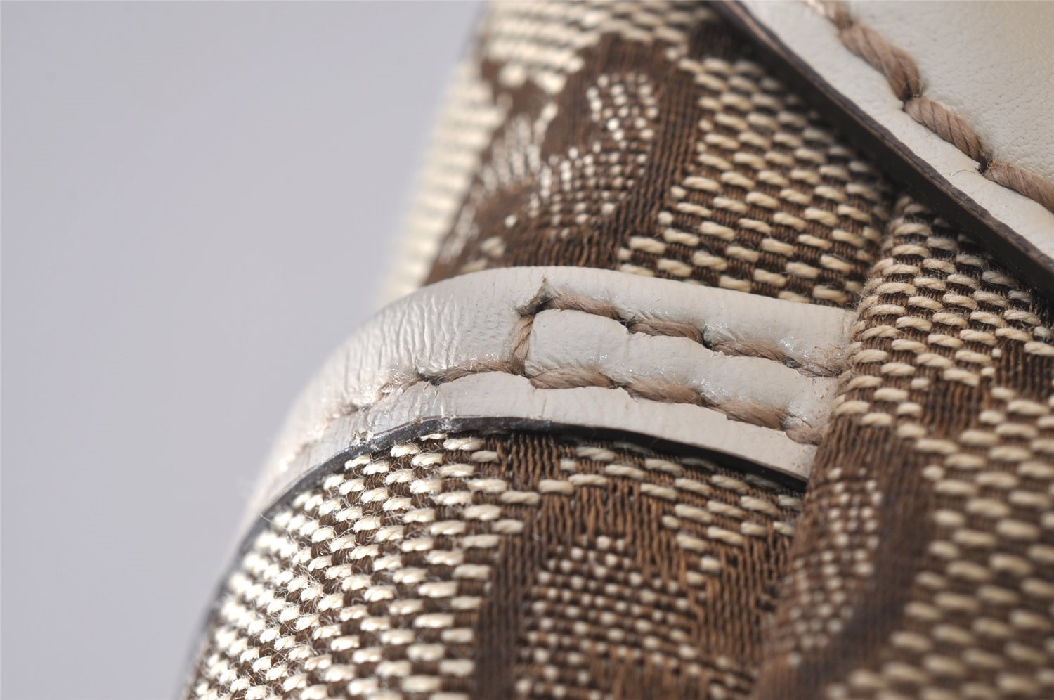 Authentic GUCCI Shoulder Cross Body Bag GG Canvas Leather 147671 Brown 3931I