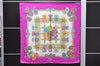 Authentic HERMES Carre 90 Scarf "LES RUBANS DU CHEVAL" Silk Purple 3932D