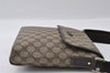 Authentic GUCCI Shoulder Cross Body Bag Purse GG PVC Leather 223666 Brown 3933I