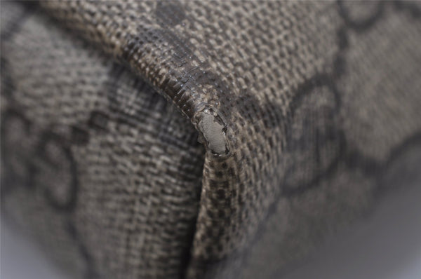 Authentic GUCCI Shoulder Cross Body Bag Purse GG PVC Leather 223666 Brown 3933I