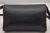 Authentic CELINE 2Way Shoulder Cross Body Clutch Bag Purse Leather Black 3934I