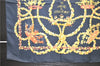 Authentic HERMES Carre 90 Scarf "LE SACRE du PRINTEMPS" Silk Black 3935D