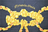 Authentic HERMES Carre 90 Scarf "LE SACRE du PRINTEMPS" Silk Black 3935D