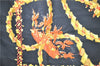 Authentic HERMES Carre 90 Scarf "LE SACRE du PRINTEMPS" Silk Black 3935D