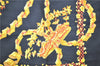 Authentic HERMES Carre 90 Scarf "LE SACRE du PRINTEMPS" Silk Black 3935D