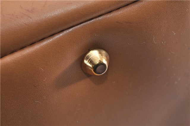 Authentic BALENCIAGA BB Monogram Shoulder Hand Bag Canvas Leather Brown 3935F