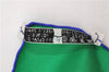 Authentic HERMES Carre 90 Scarf "TORANA" Silk Blue Green 3937D