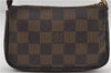 Authentic Louis Vuitton Damier Mini Pochette Accessoires Pouch N58009 LV 3937E
