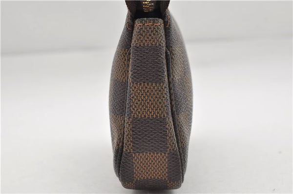 Authentic Louis Vuitton Damier Mini Pochette Accessoires Pouch N58009 LV 3937E
