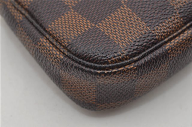 Authentic Louis Vuitton Damier Mini Pochette Accessoires Pouch N58009 LV 3937E