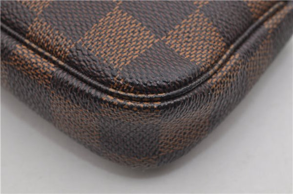 Authentic Louis Vuitton Damier Mini Pochette Accessoires Pouch N58009 LV 3937E