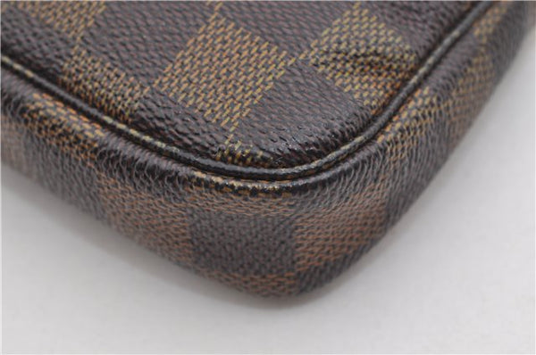 Authentic Louis Vuitton Damier Mini Pochette Accessoires Pouch N58009 LV 3937E