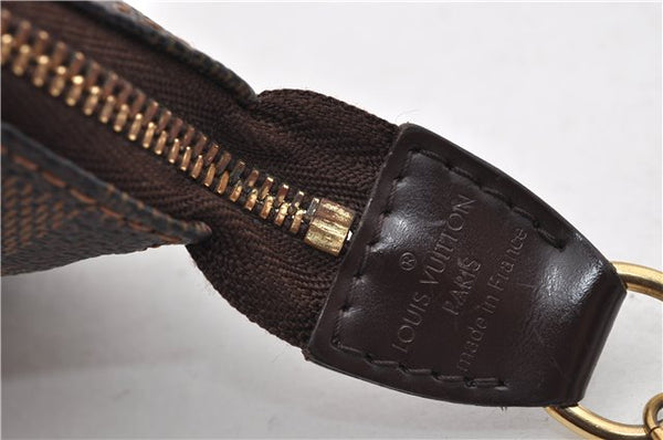 Authentic Louis Vuitton Damier Mini Pochette Accessoires Pouch N58009 LV 3937E