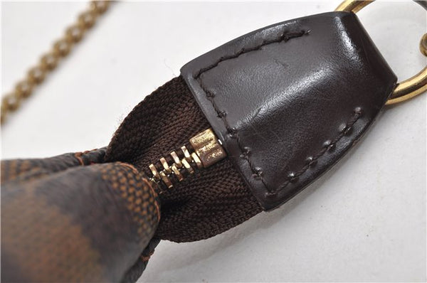 Authentic Louis Vuitton Damier Mini Pochette Accessoires Pouch N58009 LV 3937E