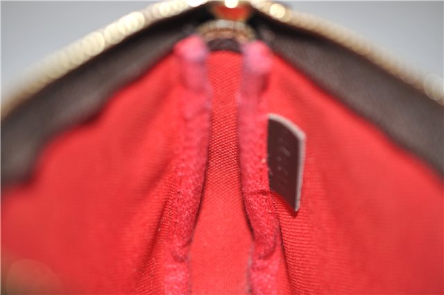 Authentic Louis Vuitton Damier Mini Pochette Accessoires Pouch N58009 LV 3937E