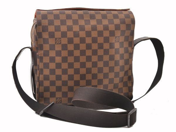 Authentic Louis Vuitton Damier Naviglio Shoulder Cross Body Bag N45255 LV 3937F