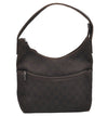 Authentic GUCCI Vintage Shoulder Hand Bag GG Canvas Leather 105649 Brown 3937I