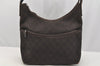Authentic GUCCI Vintage Shoulder Hand Bag GG Canvas Leather 105649 Brown 3937I
